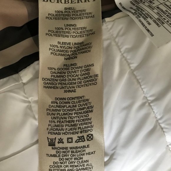 Burberry Brit Short Puffer White Jacket - Picture 6 of 6